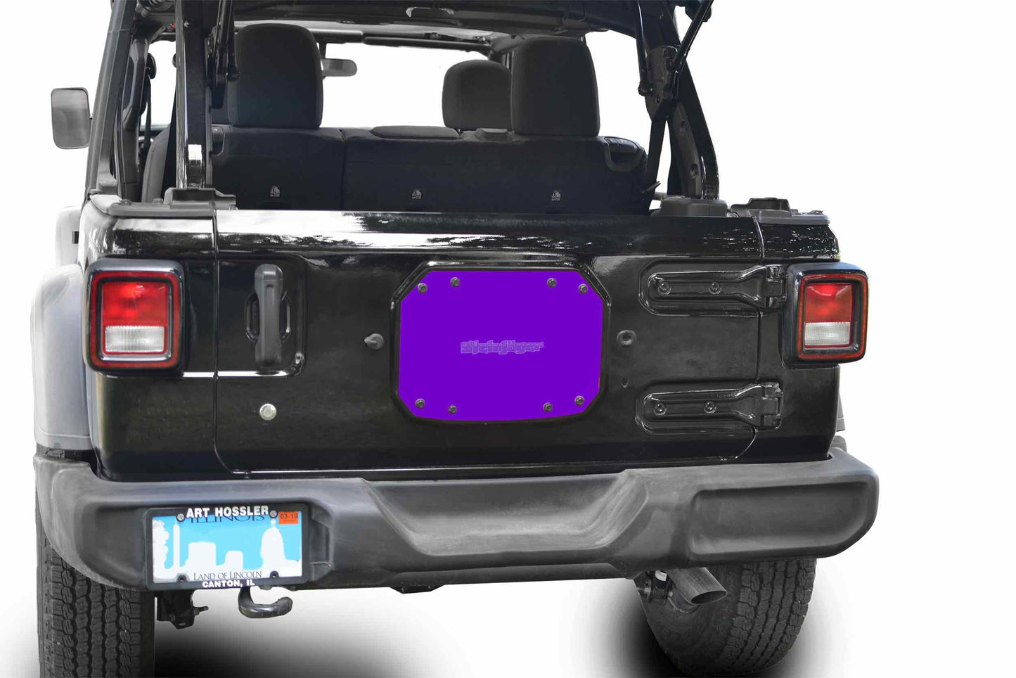 Steinjäger Wheels and Tires Wrangler JL 2018 to Present Spare Tire Delete Plate Sinbad Purple