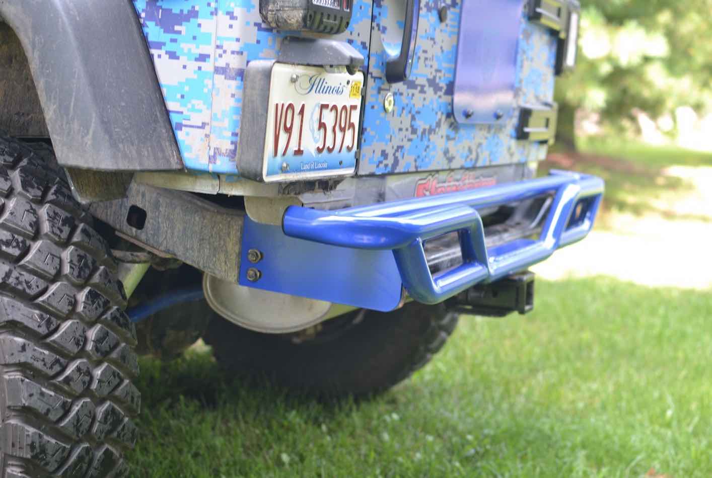 Steinjäger Bumpers Wrangler JK 2007-2018 Bumper, Rear, Tube Gray Hammertone
