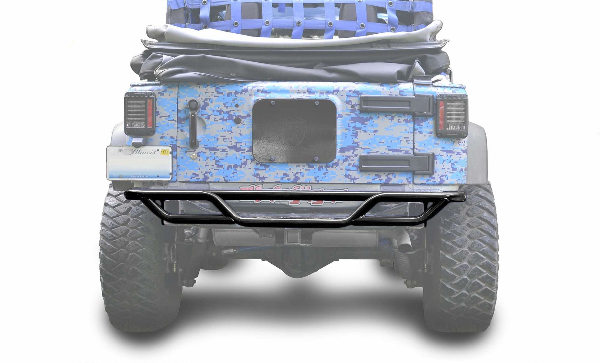 Steinjäger Bumpers Wrangler JK 2007-2018 Bumper, Rear, Tube Black