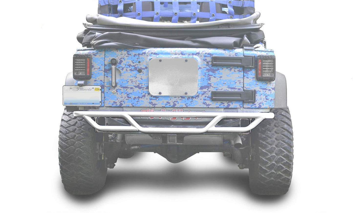Steinjäger Bumpers Wrangler JK 2007-2018 Bumper, Rear, Tube Cloud White