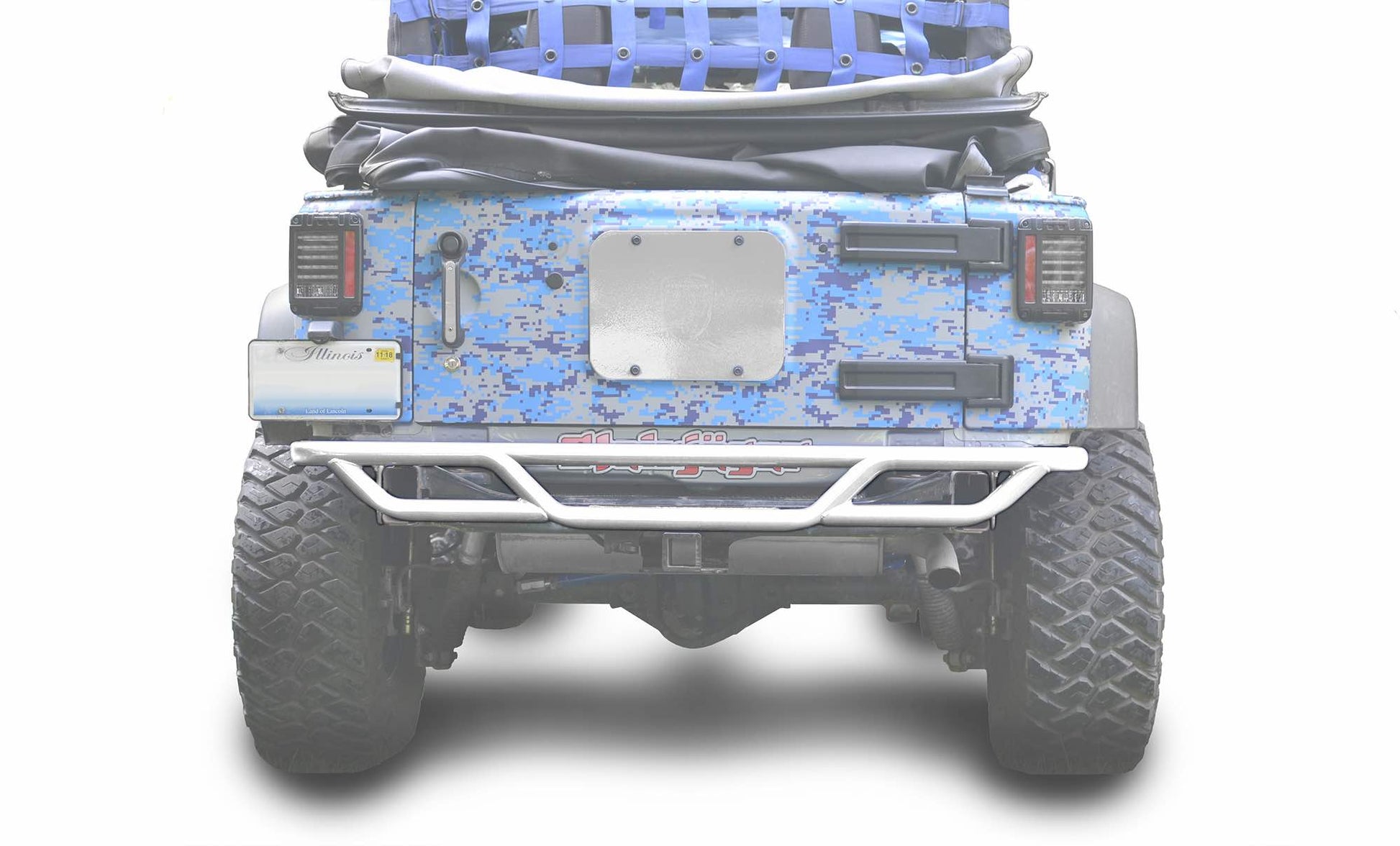Steinjäger Bumpers Wrangler JK 2007-2018 Bumper, Rear, Tube Cloud White