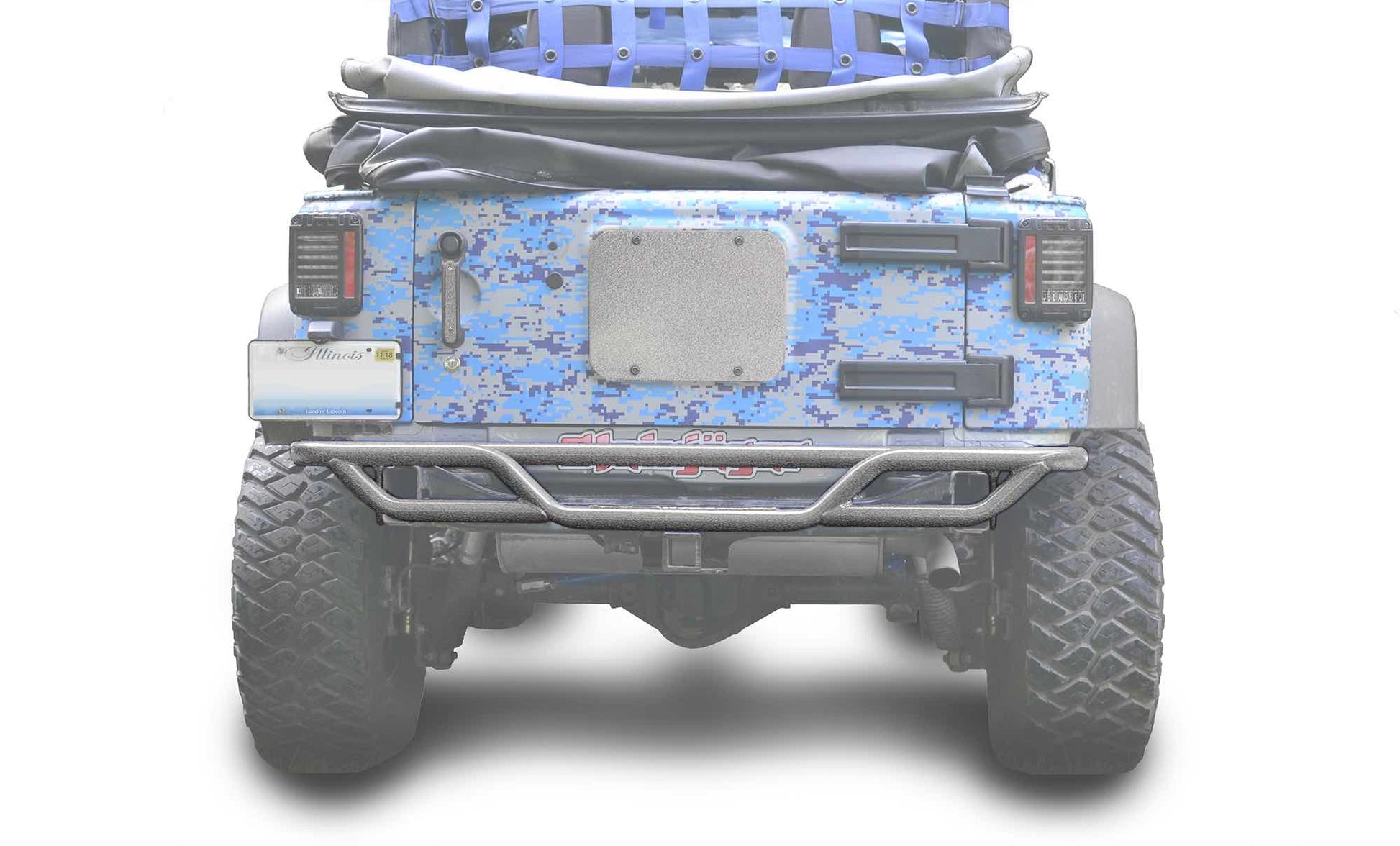 Steinjäger Bumpers Wrangler JK 2007-2018 Bumper, Rear, Tube Gray Hammertone
