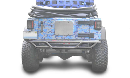 Steinjäger Bumpers Wrangler JK 2007-2018 Bumper, Rear, Tube Gray Hammertone