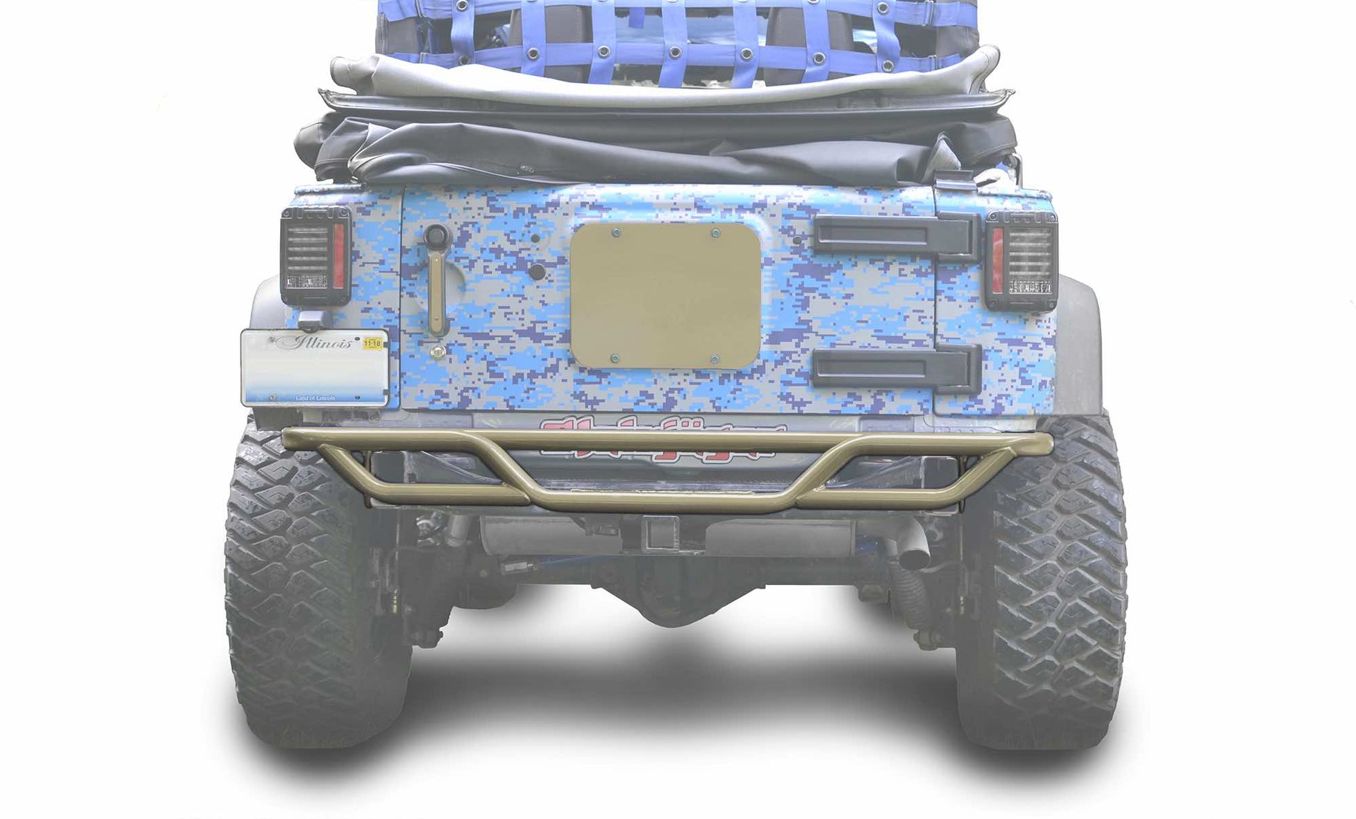 Steinjäger Bumpers Wrangler JK 2007-2018 Bumper, Rear, Tube Military Beige