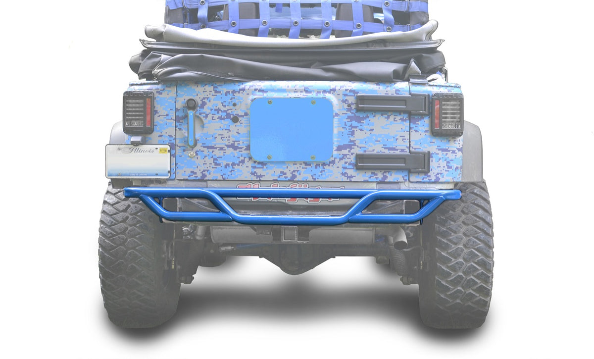 JK Tube-Style Rear Bumper - Playboy Blue