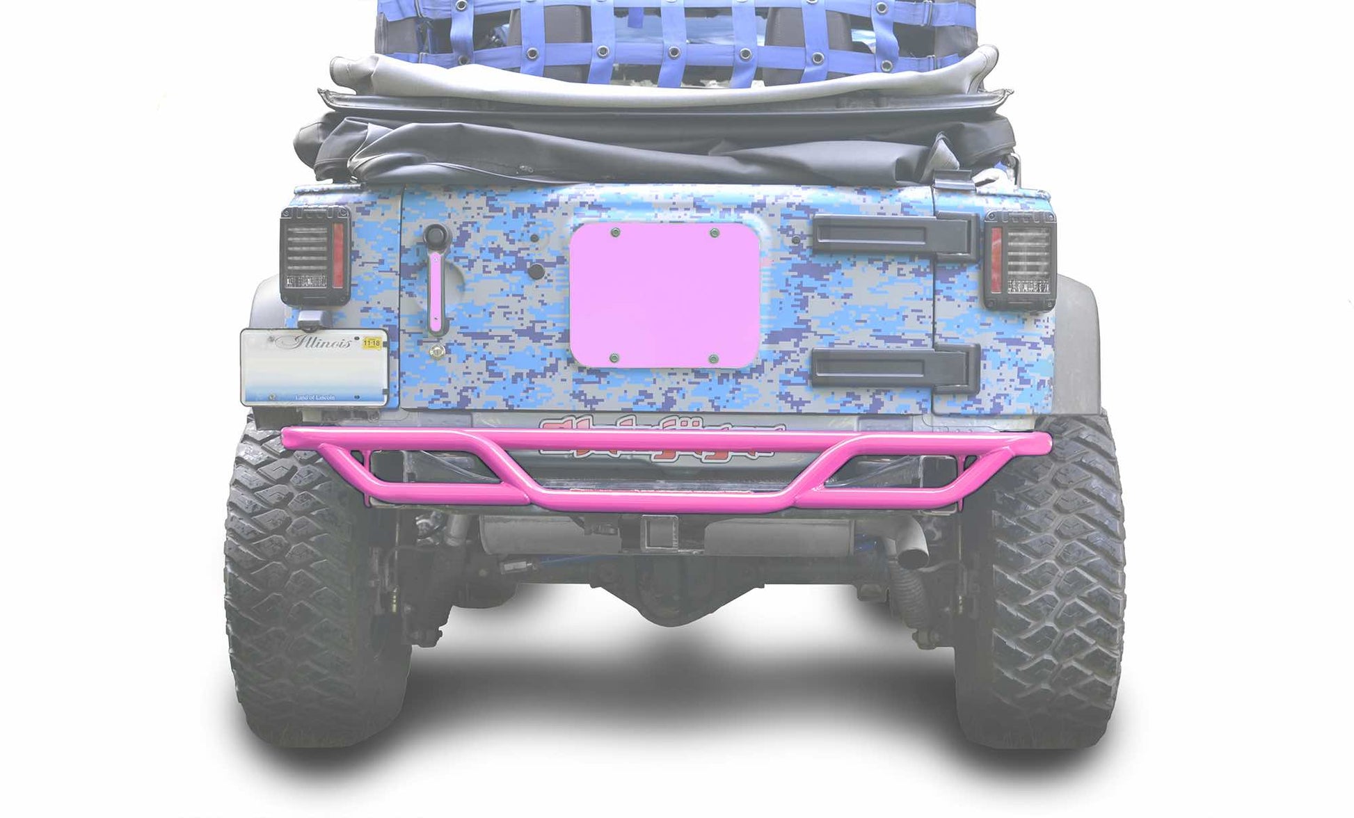 Steinjäger Bumpers Wrangler JK 2007-2018 Bumper, Rear, Tube Pinky