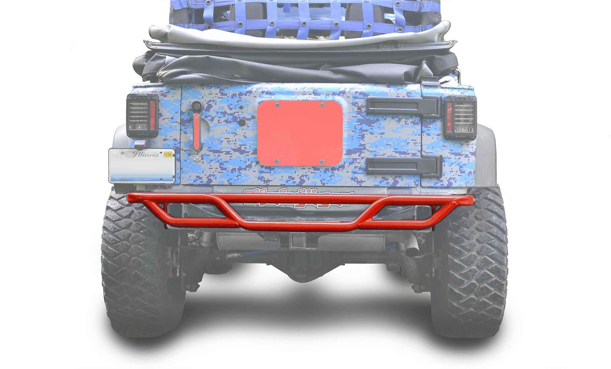 Steinjäger Bumpers Wrangler JK 2007-2018 Bumper, Rear, Tube Red Baron
