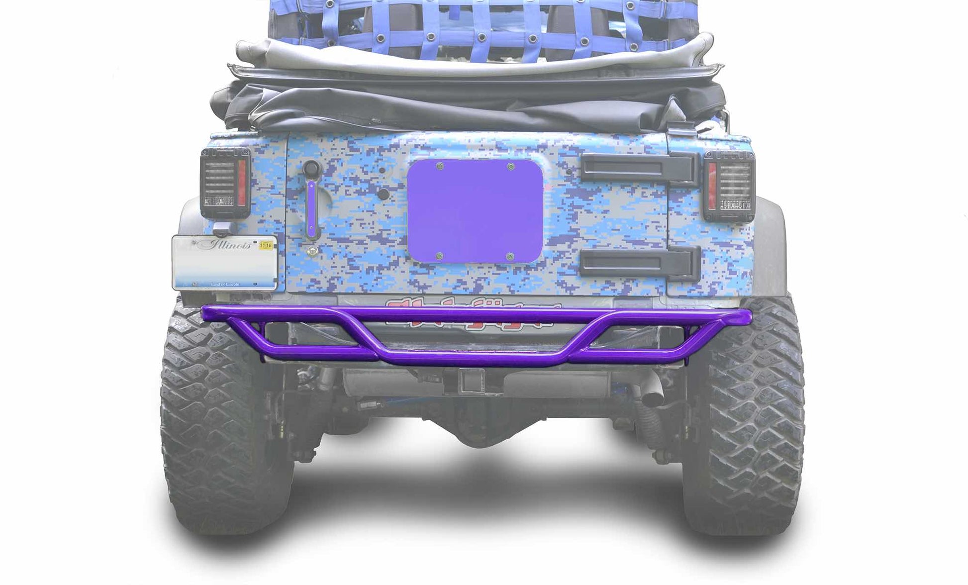 Steinjäger Bumpers Wrangler JK 2007-2018 Bumper, Rear, Tube Sinbad Purple