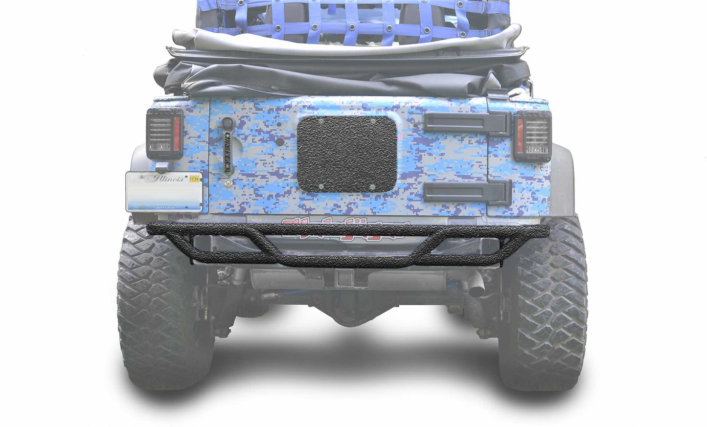 Steinjäger Bumpers Wrangler JK 2007-2018 Bumper, Rear, Tube Texturized Black