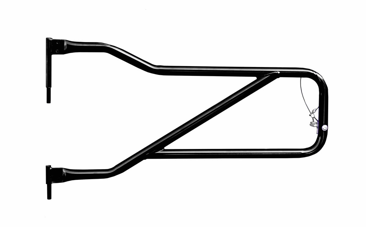 Steinjäger Doors Wrangler JL 2018 to Present Trail, Tubular Style Front Doors Black