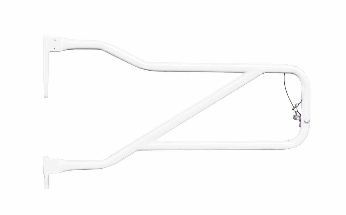 Steinjäger Doors Gladiator JT 2019 to Present Trail, Tubular Style Front Doors Cloud White