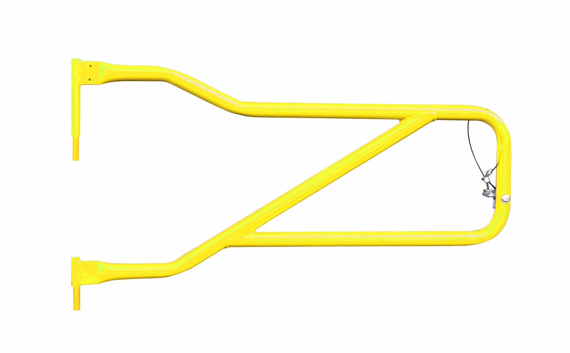 Steinjäger Doors Wrangler JL 2018 to Present Trail, Tubular Style Front Doors Neon Yellow