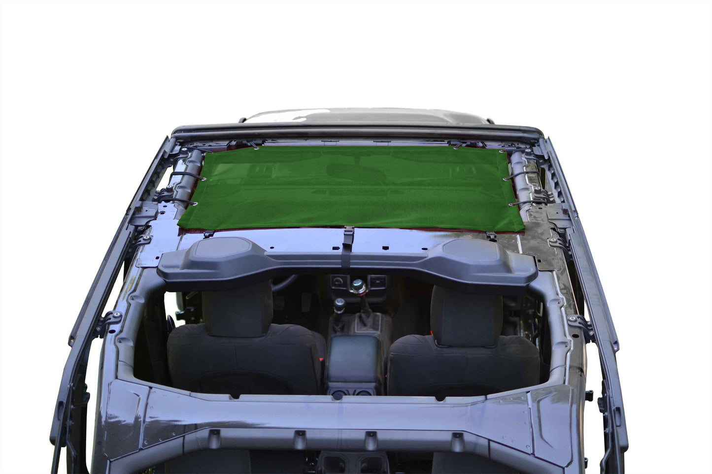 Steinjäger Tops and Covers Wrangler JL 2018 to Present Fabric Teddy Front Seats only Dark Green
