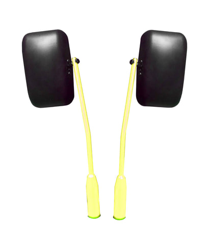 Steinjäger Exterior Accessories Wrangler JL 2018 to Present Mirrors Door Hinge Mount, Isolated Neon Yellow