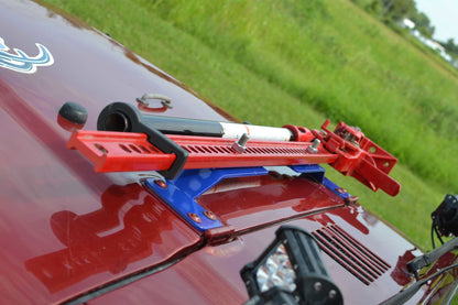 Steinjäger Recovery and Towing Wrangler TJ 1997-2006 High Lift Jack Mount Hood Neon Yellow