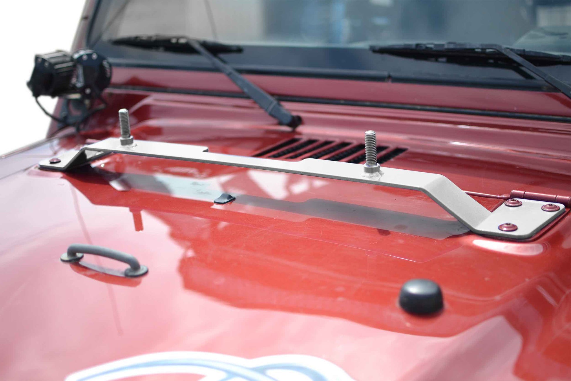 Steinjäger Recovery and Towing Wrangler TJ 1997-2006 High Lift Jack Mount Hood Cloud White