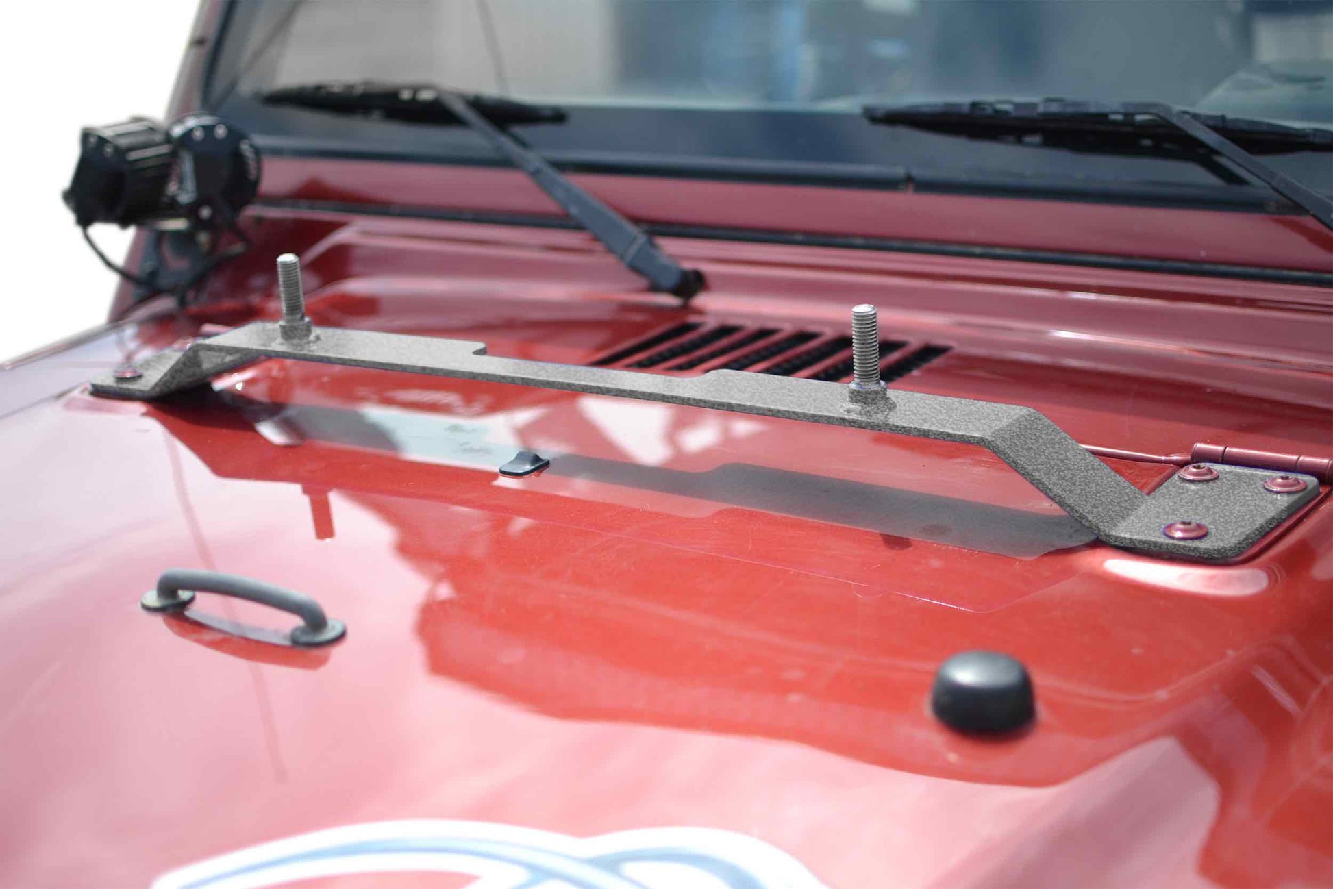 Steinjäger Recovery and Towing Wrangler TJ 1997-2006 High Lift Jack Mount Hood Gray Hammertone