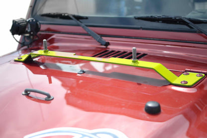 Steinjäger Recovery and Towing Wrangler TJ 1997-2006 High Lift Jack Mount Hood Neon Yellow