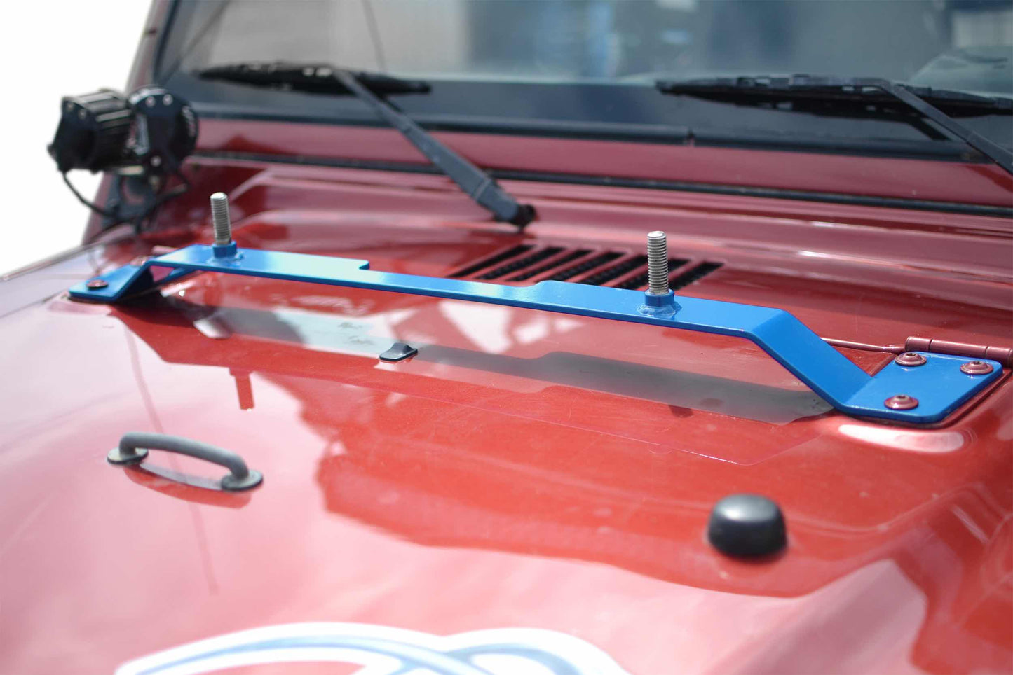 Steinjäger Recovery and Towing Wrangler TJ 1997-2006 High Lift Jack Mount Hood Playboy Blue