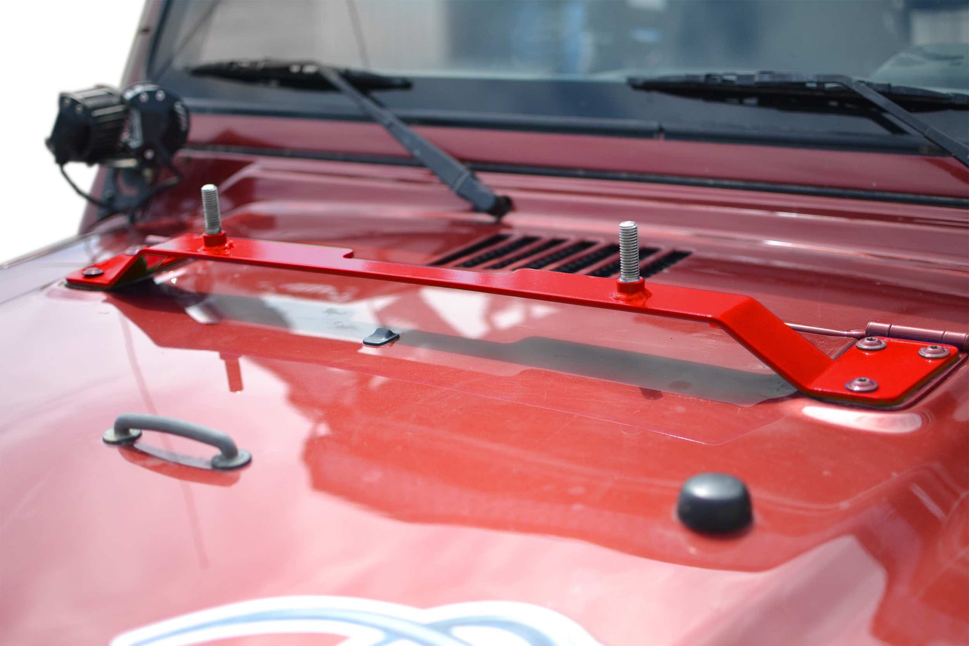 Steinjäger Recovery and Towing Wrangler TJ 1997-2006 High Lift Jack Mount Hood Red Baron