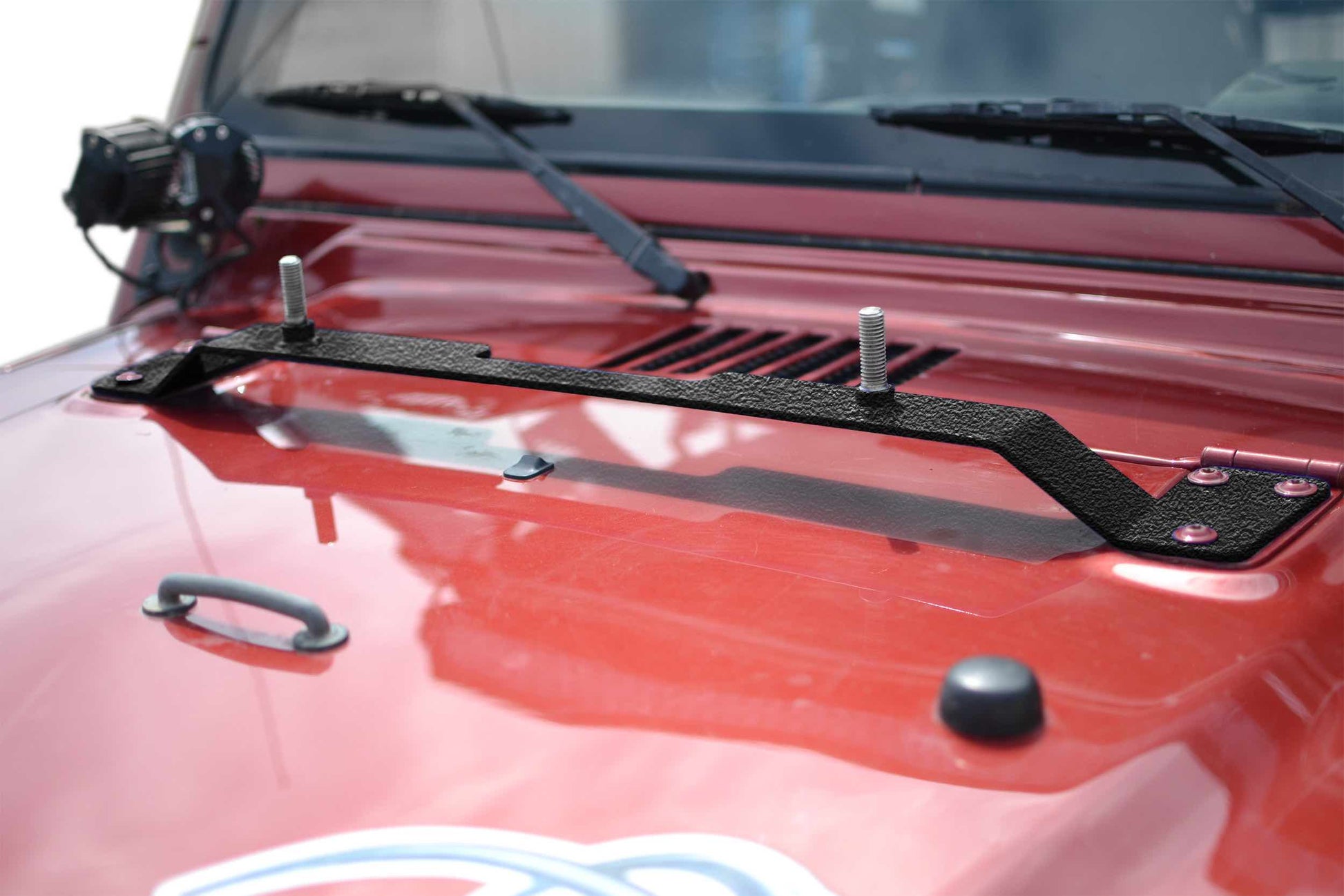 Steinjäger Recovery and Towing Wrangler TJ 1997-2006 High Lift Jack Mount Hood Texturized Black