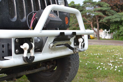 Steinjäger Exterior Accessories Wrangler JK 2007-2018 License Plate Brackets Fits Steinjäger Tubular Bumper with Hawse Gray Hammertone