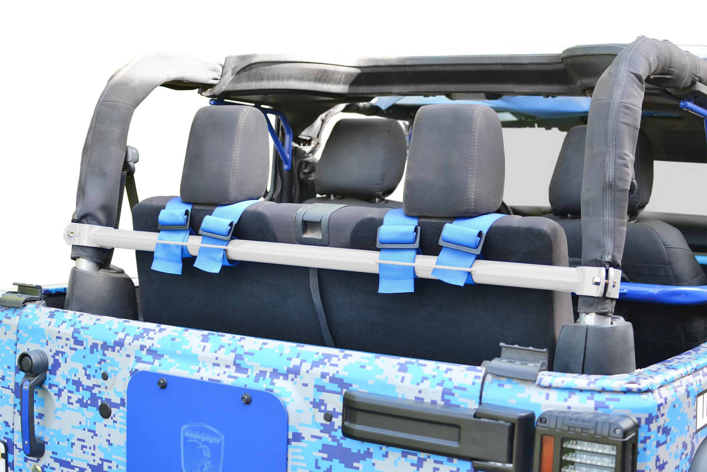 Steinjäger Interior Accessories Wrangler JK 2007-2018 Harness Bar 2 Door, Rear Cloud White