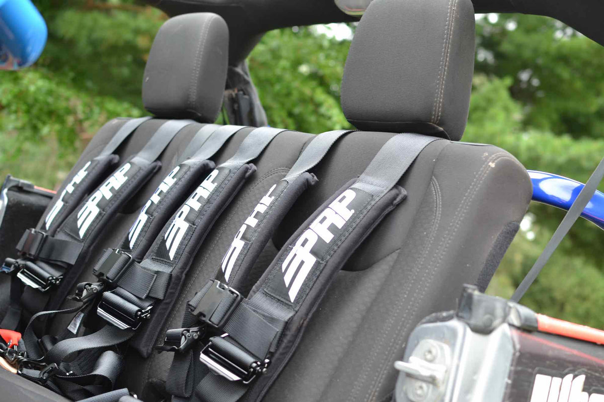Steinjäger Interior Accessories Wrangler JK 2007-2018 Harness Bar 4 Door, Rear Fluorescent Orange