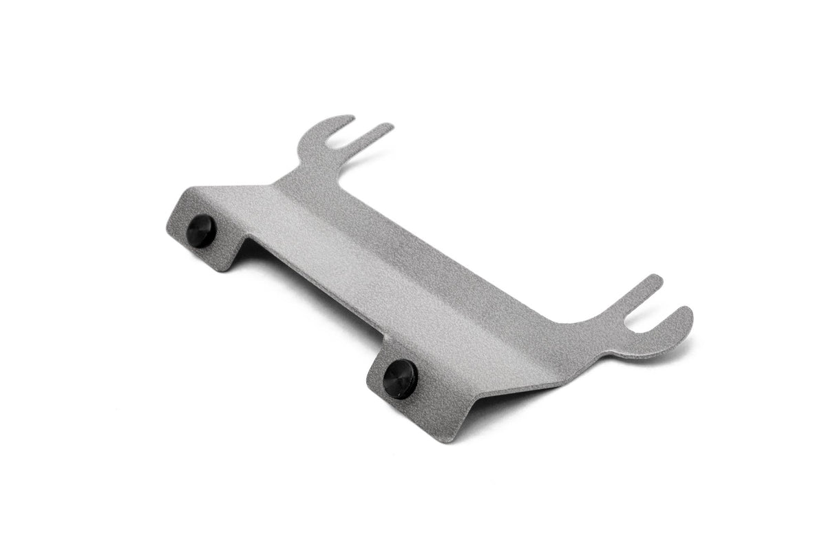 Steinjäger Exterior Accessories Wrangler JK 2007-2018 License Plate Brackets Fits Steinjäger Tubular Bumper with Roller Fairlead Gray Hammertone