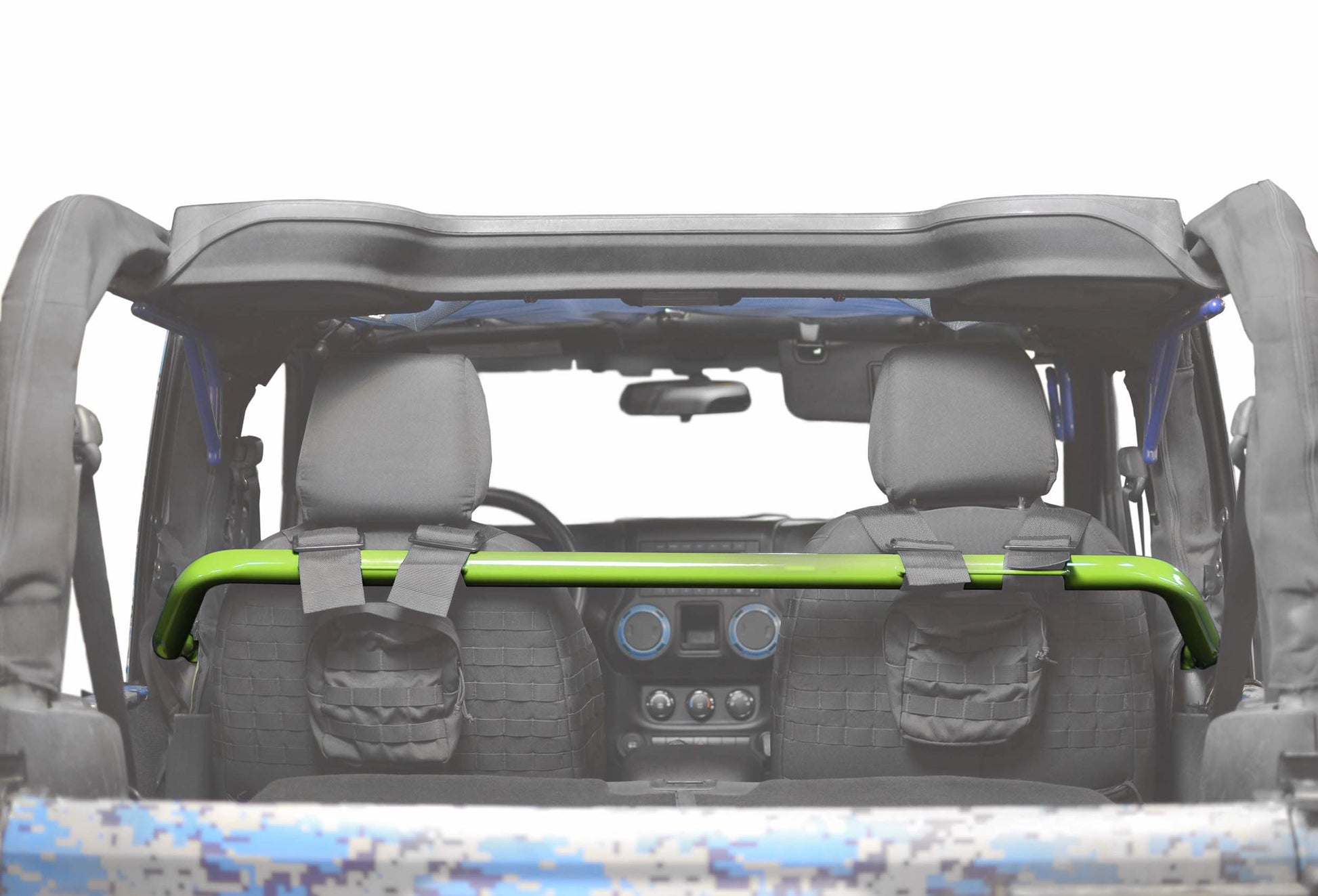Steinjäger Interior Accessories Wrangler JK 2007-2018 Harness Bar 2 Door, Front Gecko Green