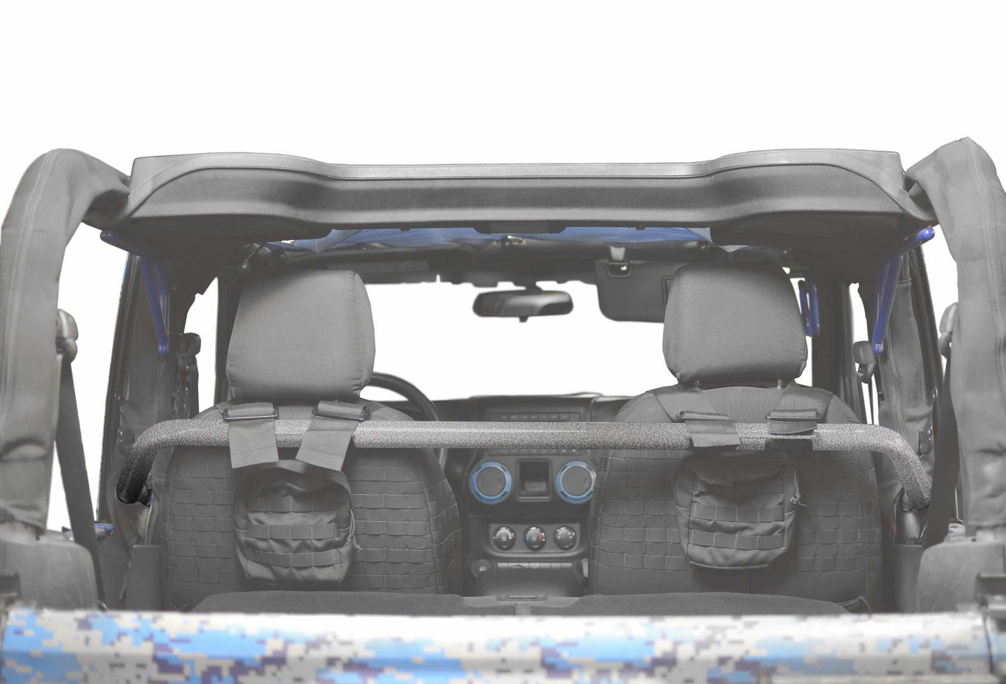 Steinjäger Interior Accessories Wrangler JK 2007-2018 Harness Bar 2 Door, Front Gray Hammertone