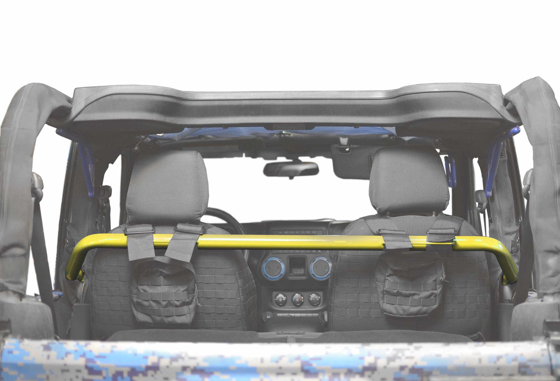 Steinjäger Interior Accessories Wrangler JK 2007-2018 Harness Bar 2 Door, Front Lemon Peel