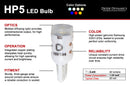 Diode Dynamics 194 LED Bulb HP5 LED Pure - White Set of 12