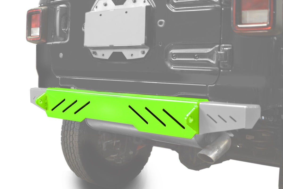 Steinjäger Bumpers Wrangler JL 2018 to Present Rear Cap Style Neon Green