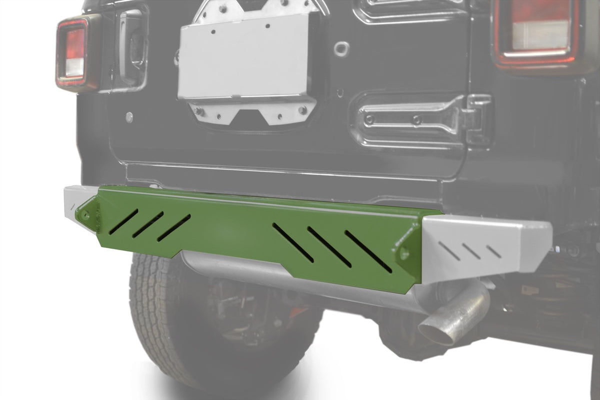 Steinjäger Bumpers Wrangler JL 2018 to Present Rear Cap Style Locas Green