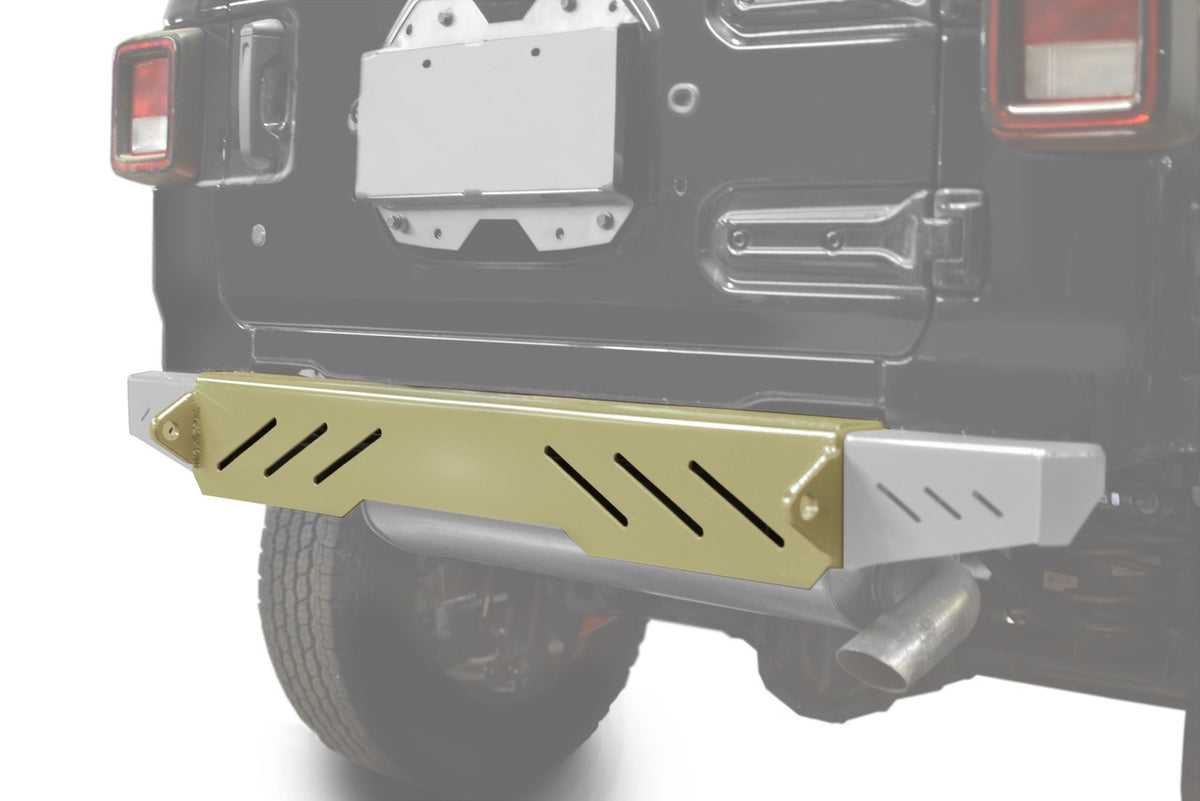 Steinjäger Bumpers Wrangler JL 2018 to Present Rear Cap Style Military Beige