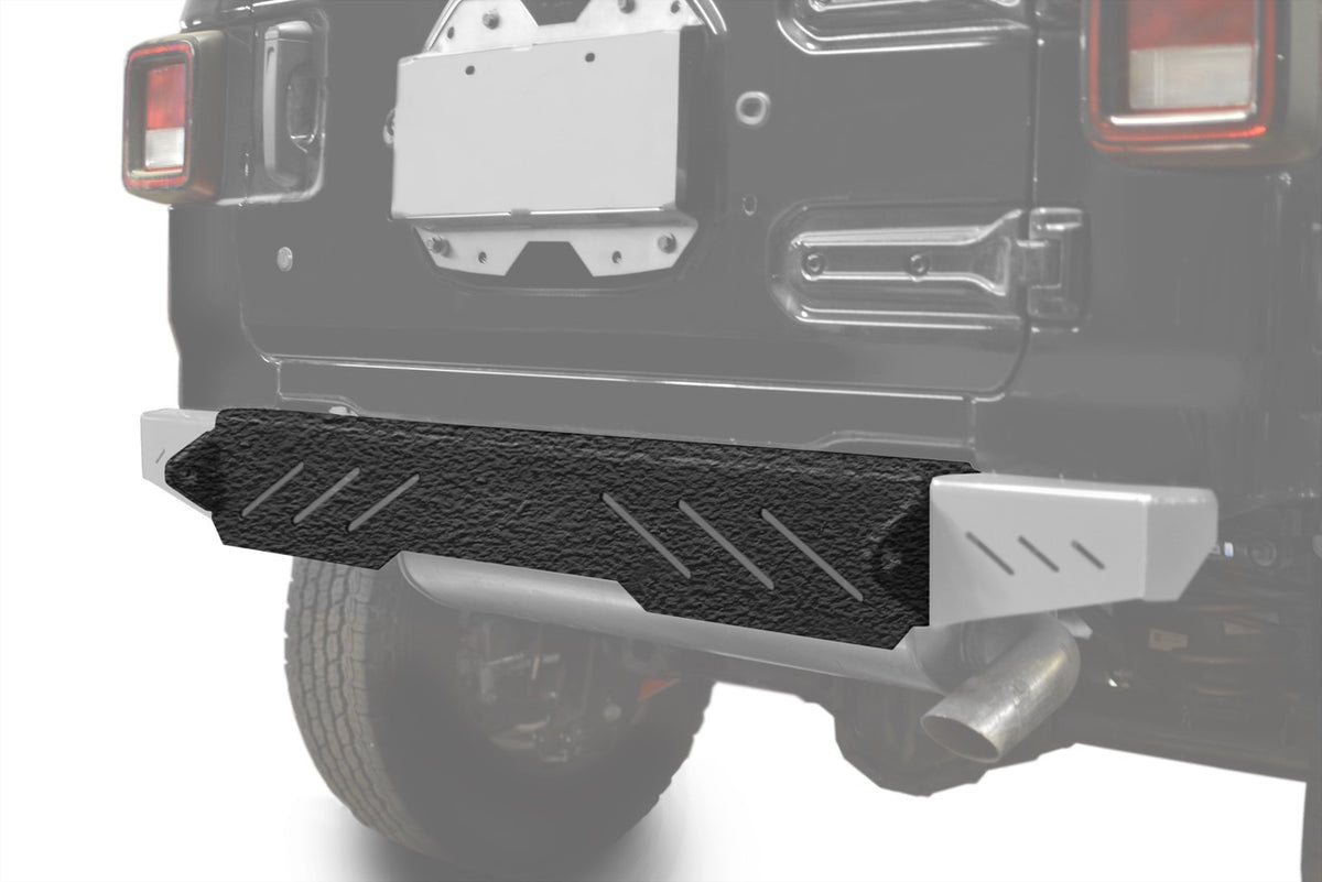Steinjäger Bumpers Wrangler JL 2018 to Present Rear Cap Style Texturized Black