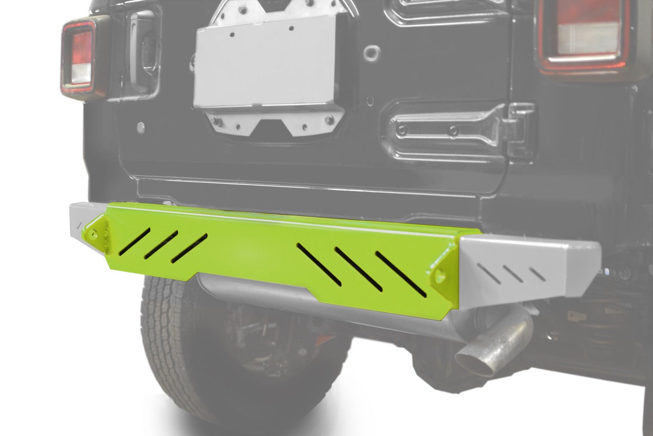 Steinjäger Bumpers Wrangler JL 2018 to Present Rear Cap Style Gecko Green