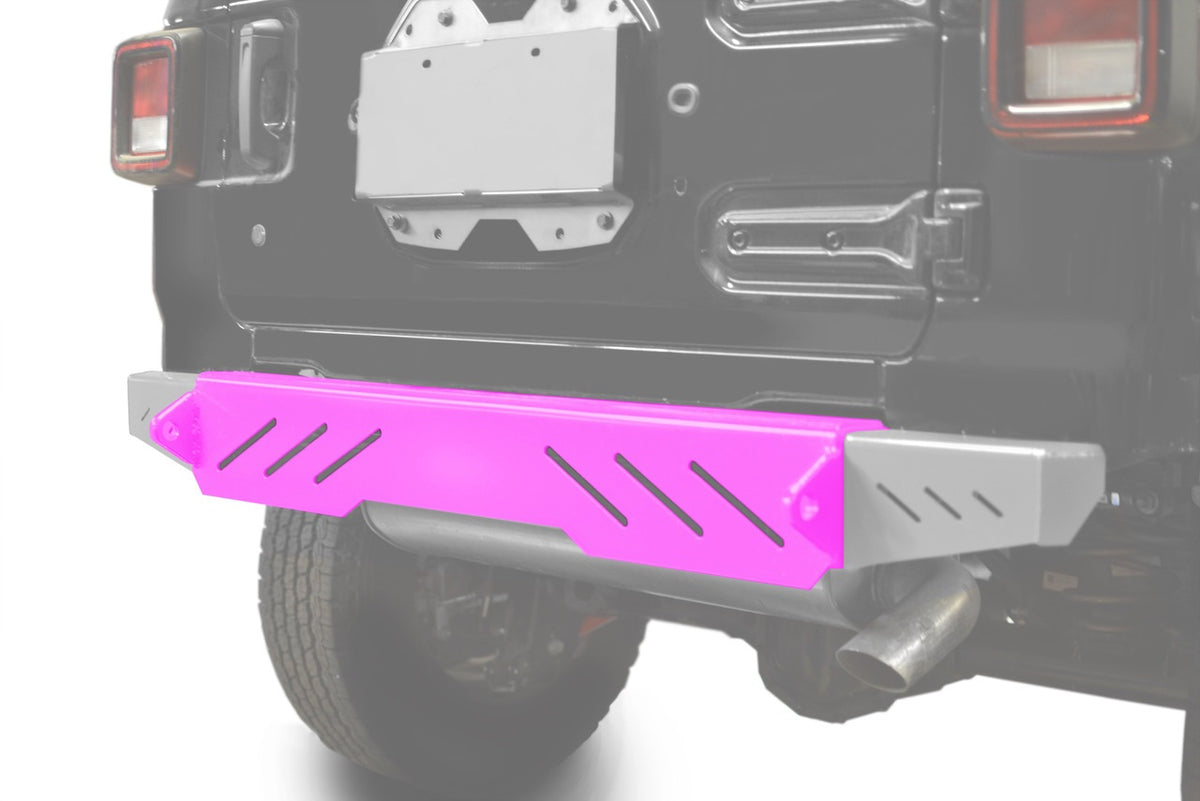 Steinjäger Bumpers Wrangler JL 2018 to Present Rear Cap Style Hot Pink