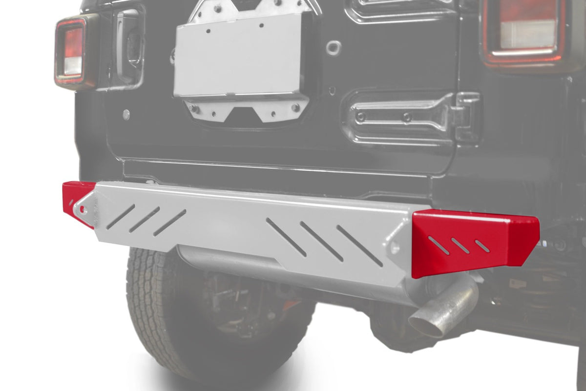 Steinjäger Bumpers Wrangler JL 2018 to Present End Caps Rear Red Baron