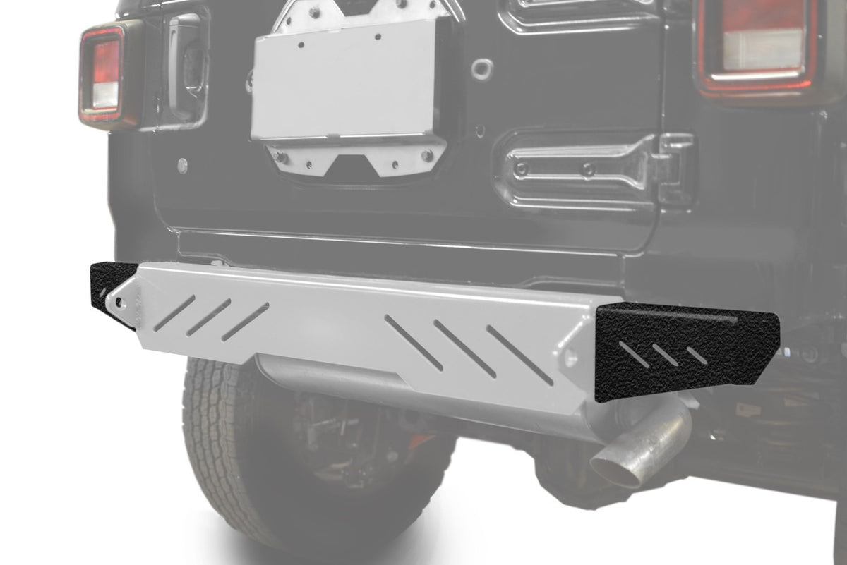 Steinjäger Bumpers Wrangler JL 2018 to Present End Caps Rear Texturized Black