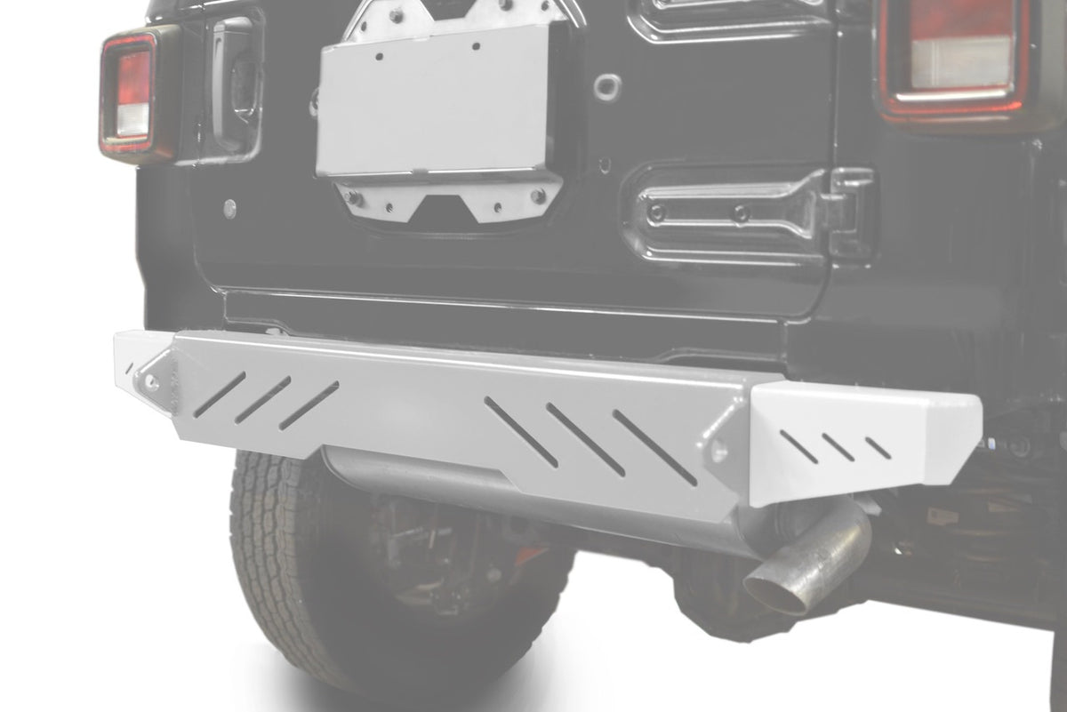Steinjäger Bumpers Wrangler JL 2018 to Present End Caps Rear Cloud White