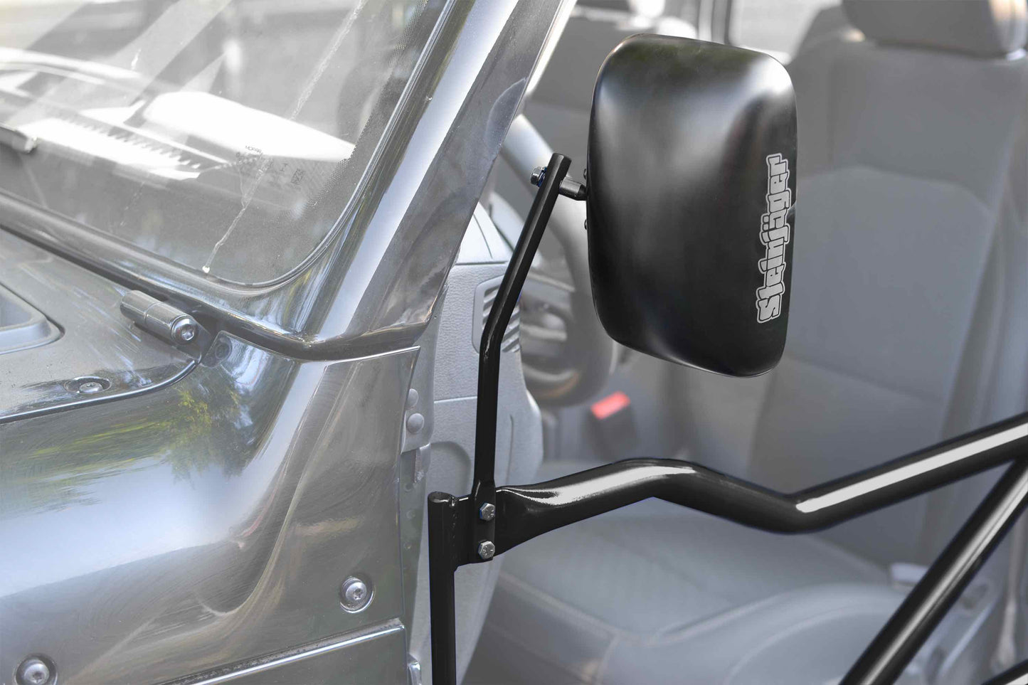 Steinjäger Doors Wrangler JL 2018 to Present Mirror Legs to Fit Tube Doors Black