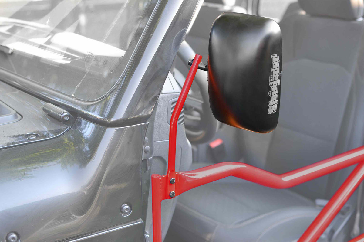 Steinjäger Doors Wrangler JL 2018 to Present Mirror Legs to Fit Tube Doors Red Baron