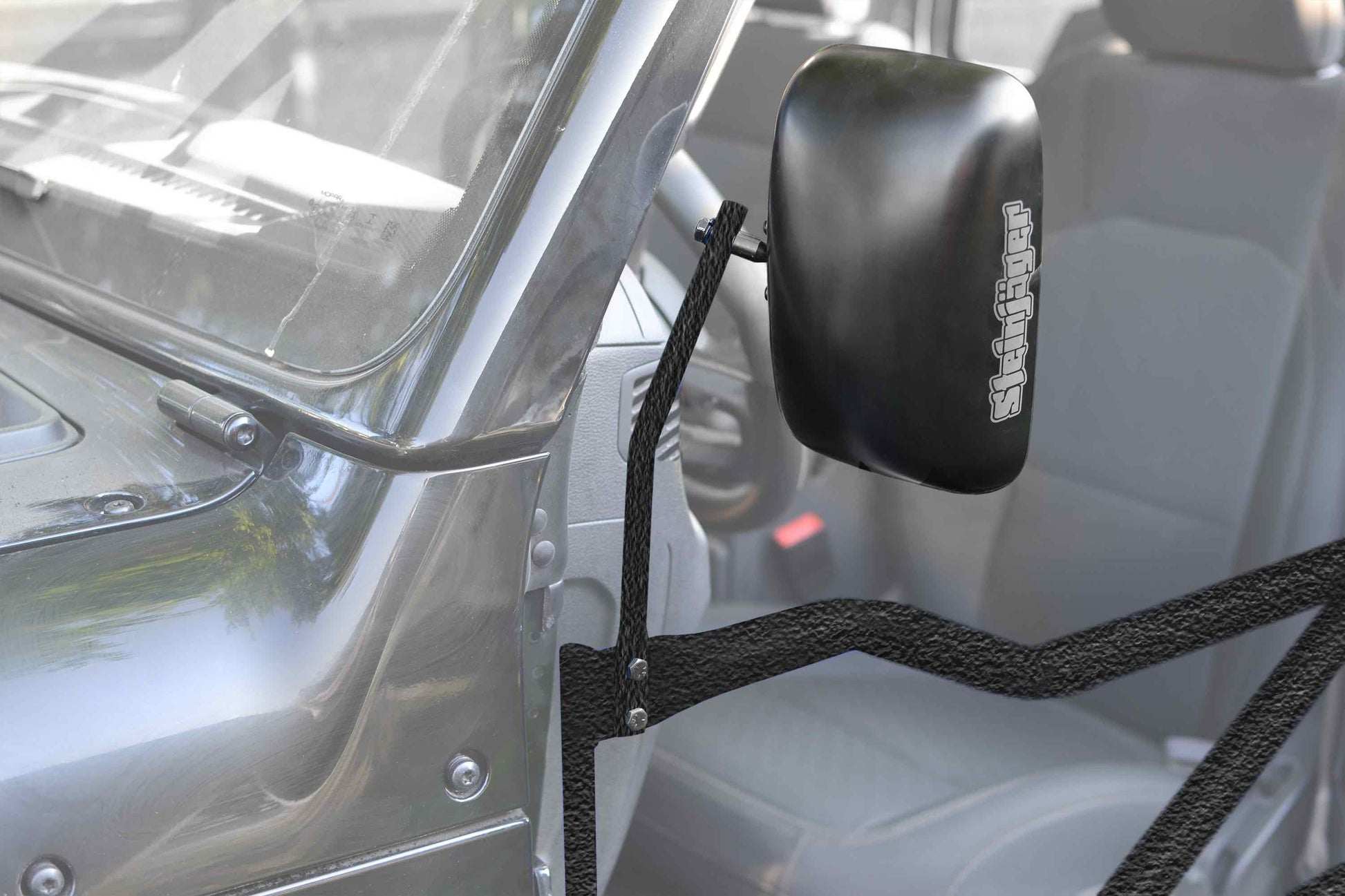 Steinjäger Doors Gladiator JT 2019 to Present Mirror Legs to Fit Tube Doors Texturized Blaack