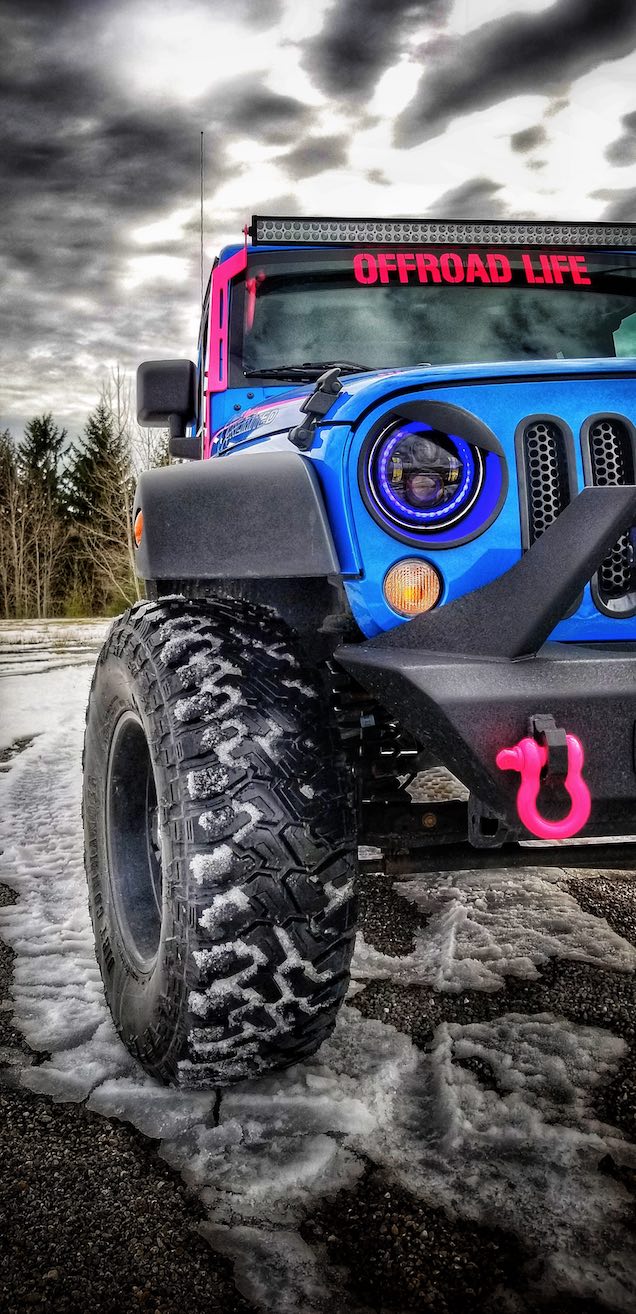 Steinjäger Exterior Accessories Wrangler JK 2007-2018 Light Mounts A-Pillar Brackets Hot Pink