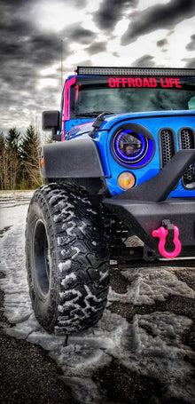 Steinjäger Exterior Accessories Wrangler JK 2007-2018 Light Mounts A-Pillar Brackets Hot Pink