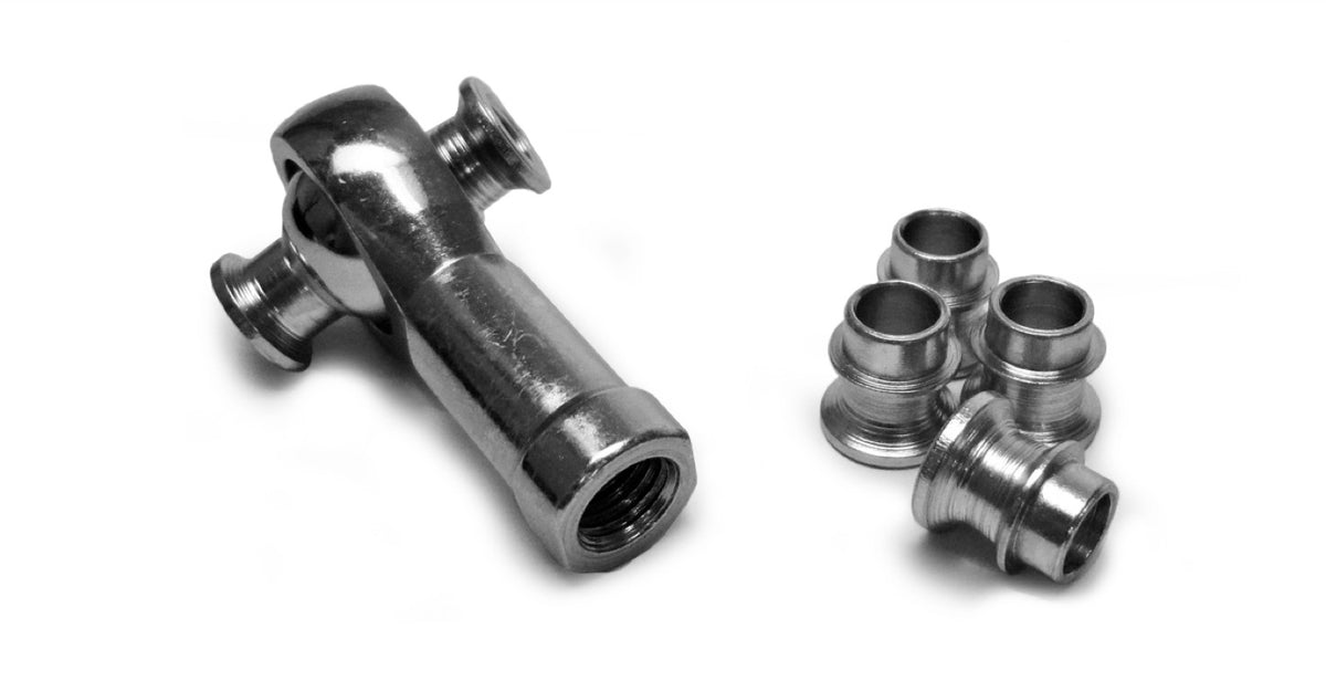 Rod End Misalignment Inserts - For 3/4 Rod Ends Straight Style - Yields 5/8 Bore - Plated Steel - 4 Pack