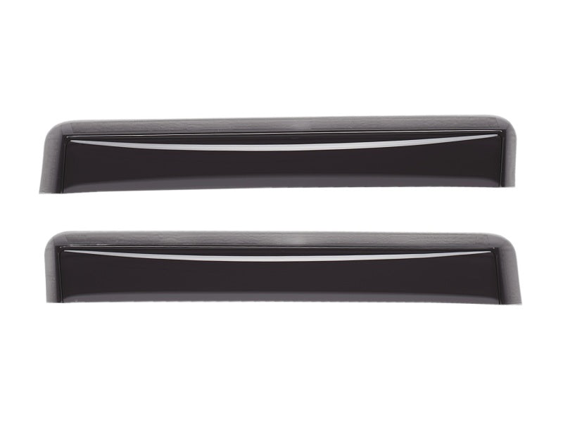 WeatherTech 14+ Chevrolet Silverado Double Cab Rear Side Window Deflectors - Dark Smoke