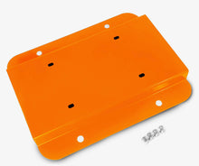 Steinjäger Exterior Accessories Wrangler JK 2007-2018 License Plate Brackets Relocation Kit Fluorescent Orange